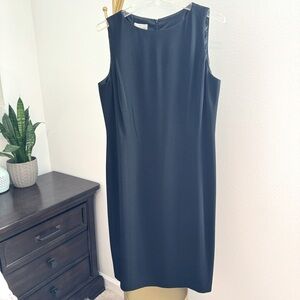 Liz Claiborne Classic Black Sheath Dress - Size 12